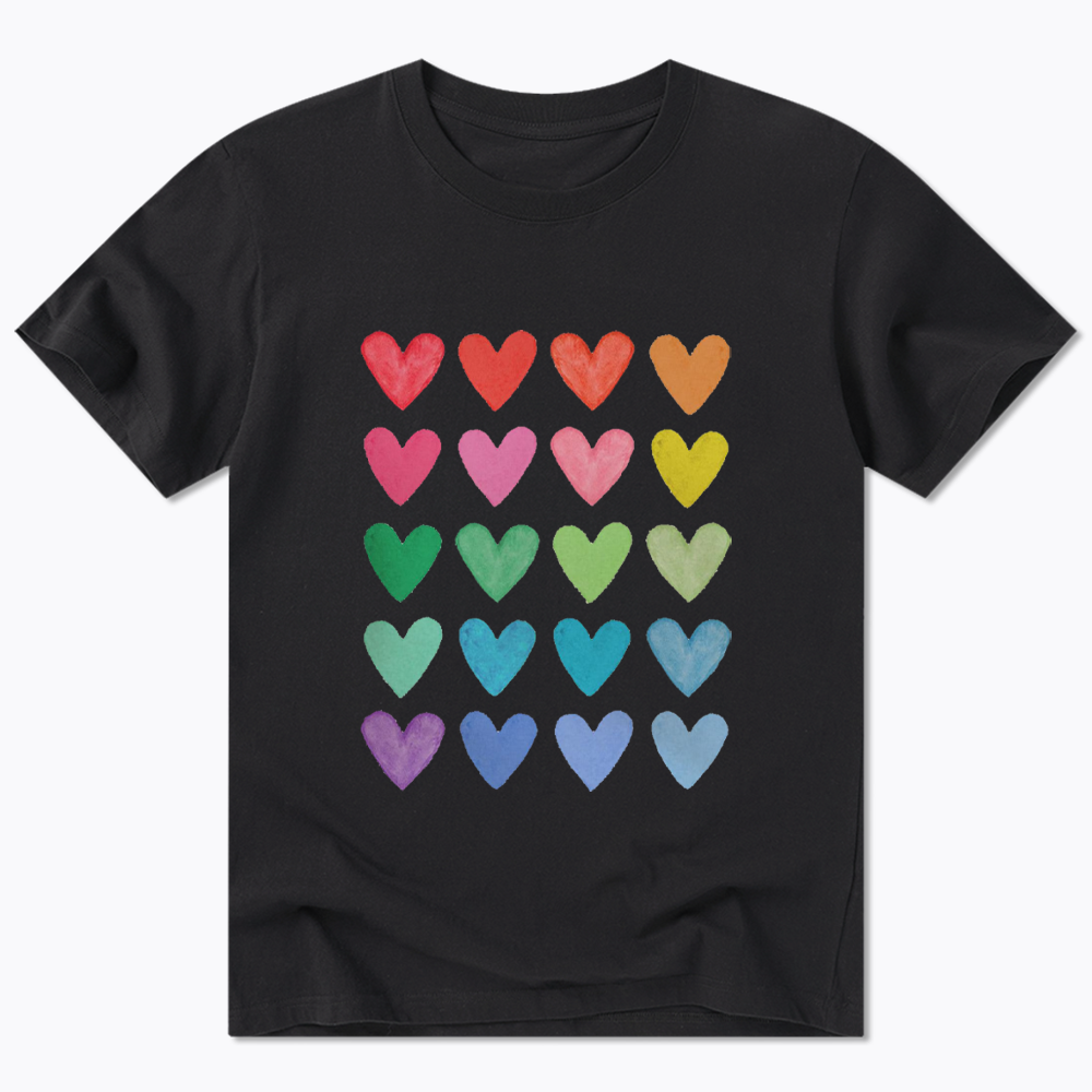 Rainbow Hearts Classic T-Shirt