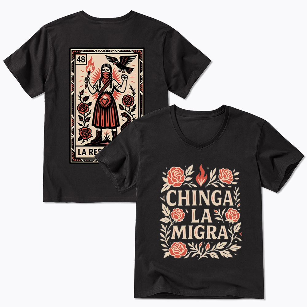 Chinga La Migra V-Neck Classic T-Shirt