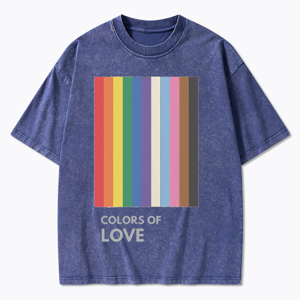 Colors of Love Washed T-Shirt