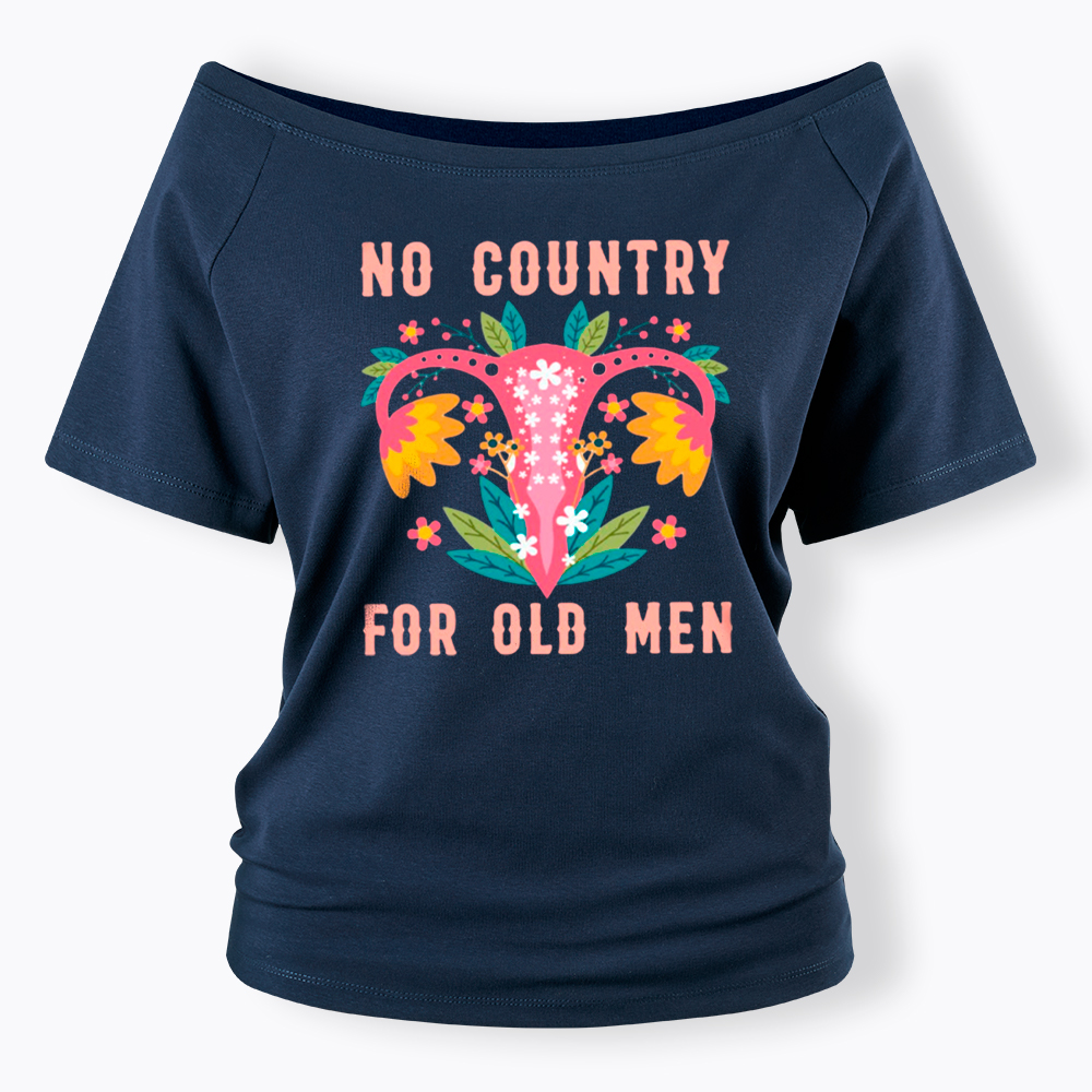 No Country For Old Men Off Shoulder T-Shirt