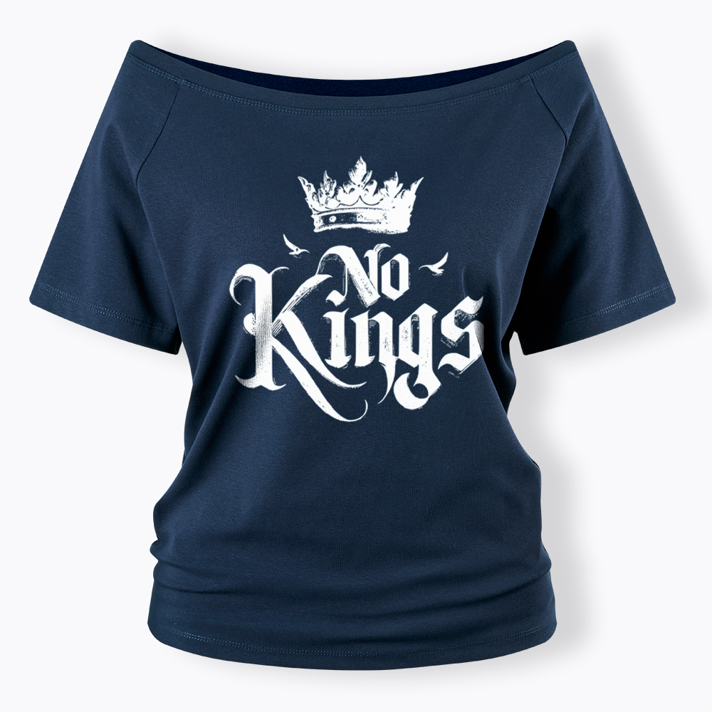 No Kings Off Shoulder T-Shirt