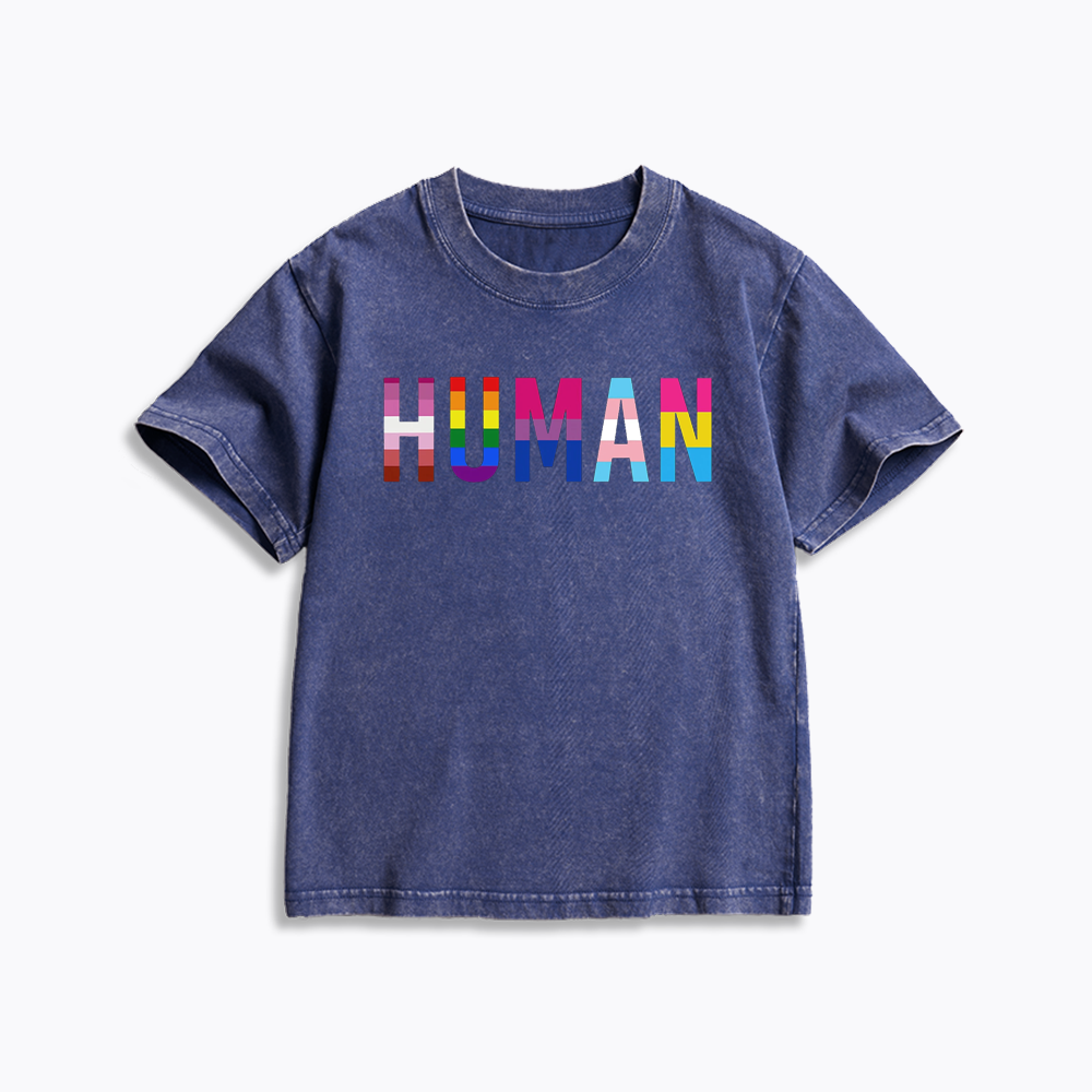 Human Rights Kids Washed T-Shirt