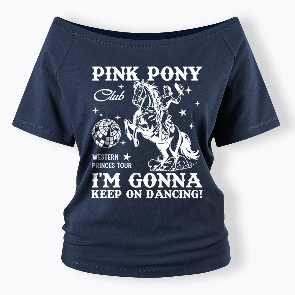 Pink Pony Club Off Shoulder T-shirt