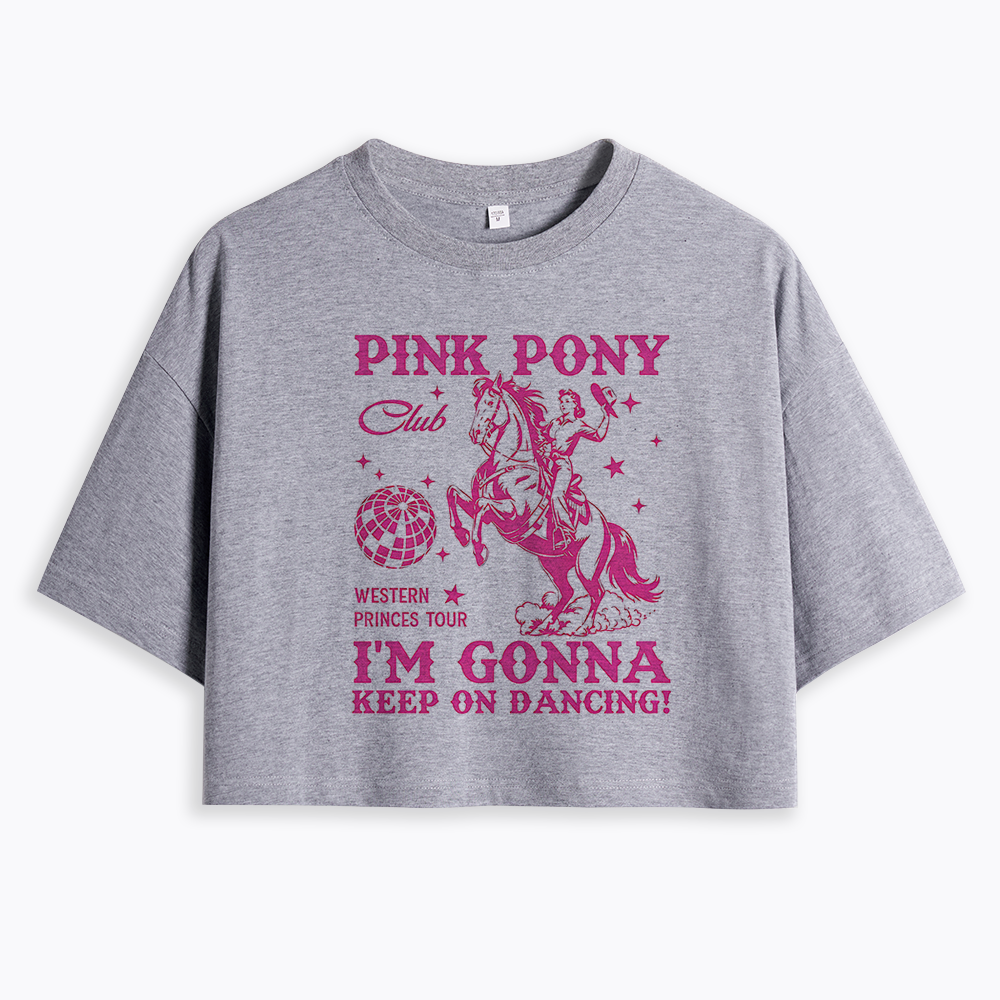 Pink Pony Club Cropped T-Shirt