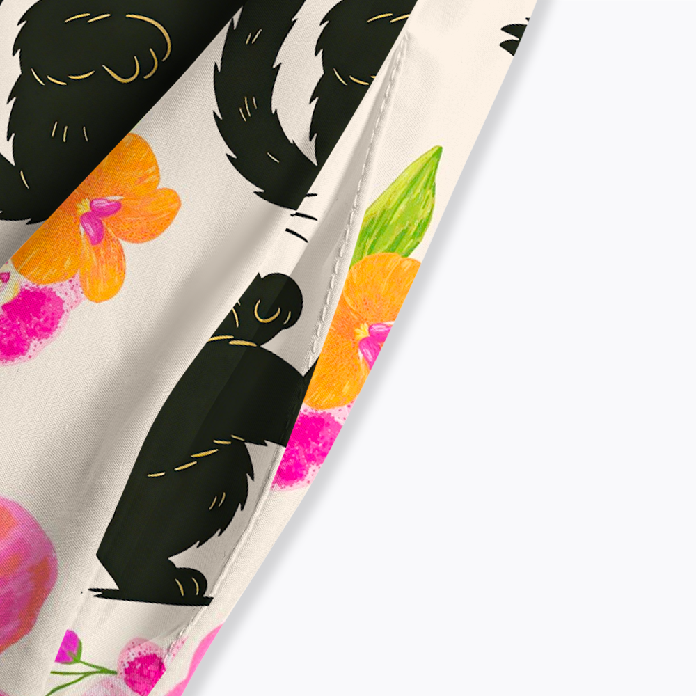 No Kings in America Black Cat Maxi Dress