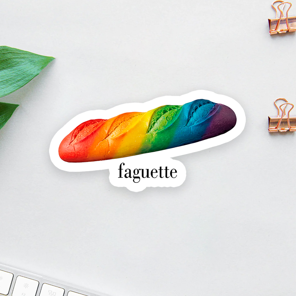Faguette LGBT Comfort Colors Sticker