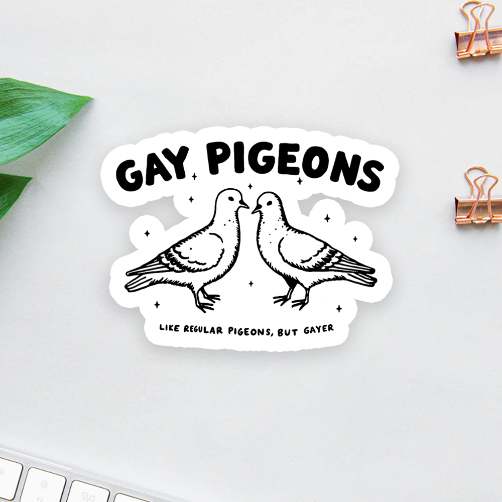 Gay Pigeons Sticker