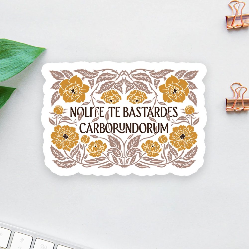 Stay Strong Floral Vintage Sticker