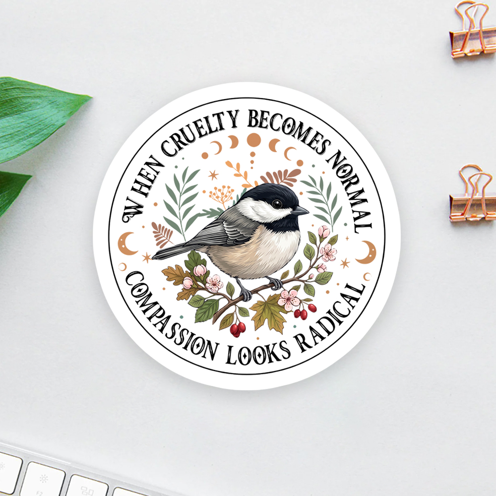 Compassion Looks Radical Sticker