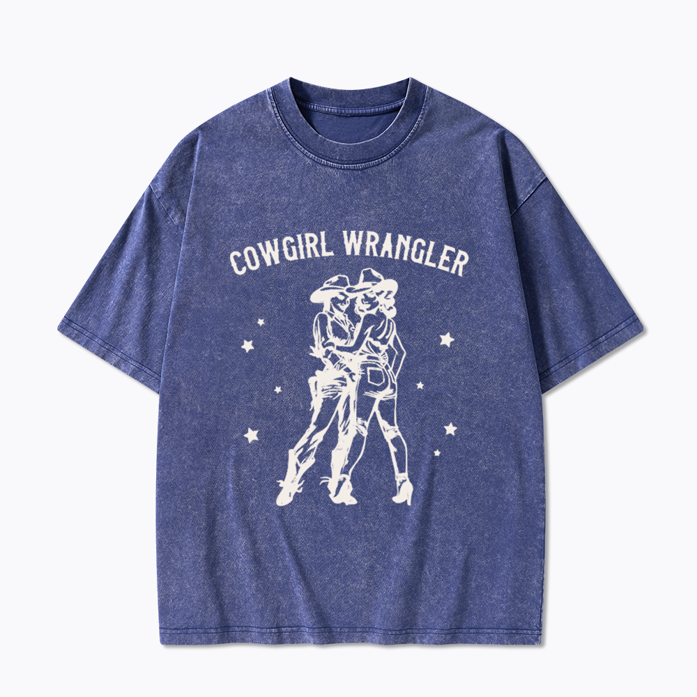 Gay Cowgirl Washed T-Shirt