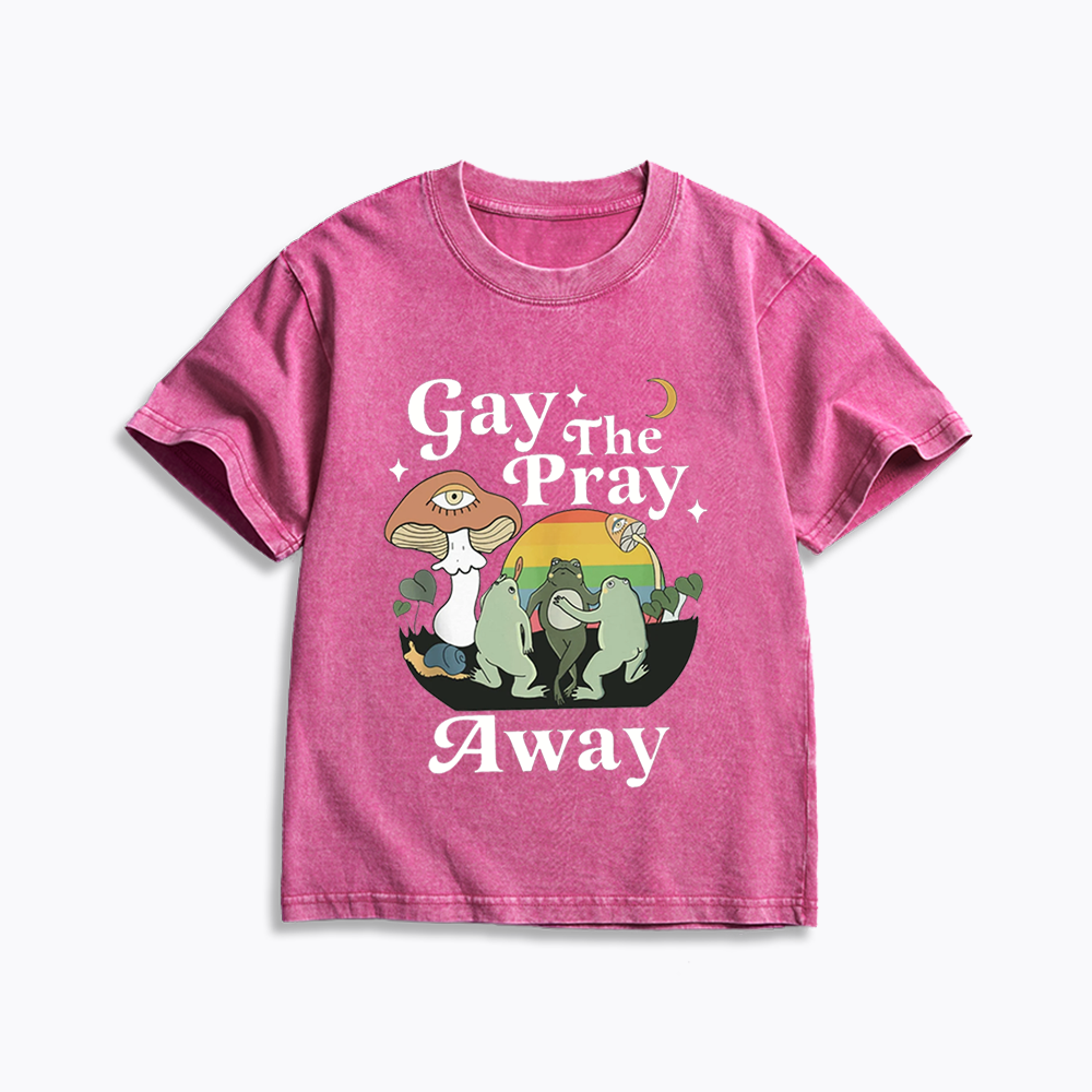 Pray Away Kids Washed T-Shirt