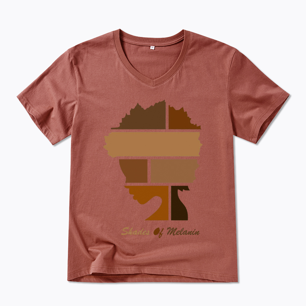 Shades Of Melanin V-Neck Classic T-Shirt