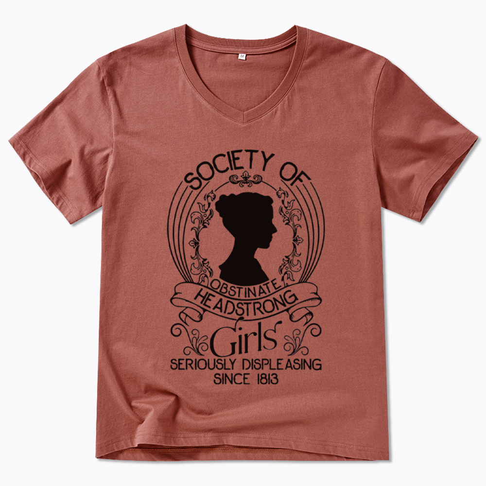Society Of Obstinate Headstrong Girls V-Neck Classic T-Shirt