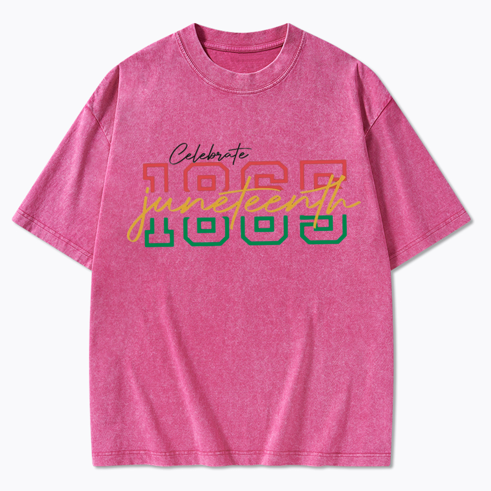 Celebrate 1865 Juneteenth Washed T-Shirt