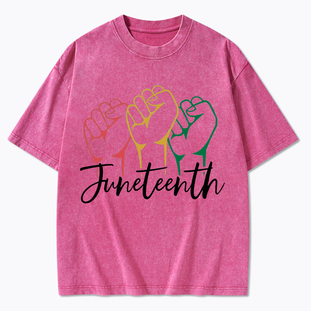 Juneteenth Black History Washed T-Shirt