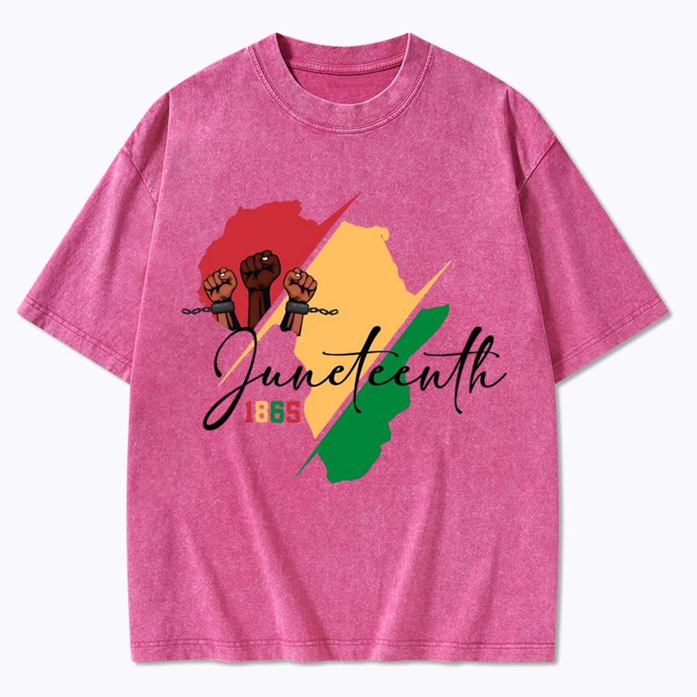 Black Culture Juneteenth Washed T-Shirt