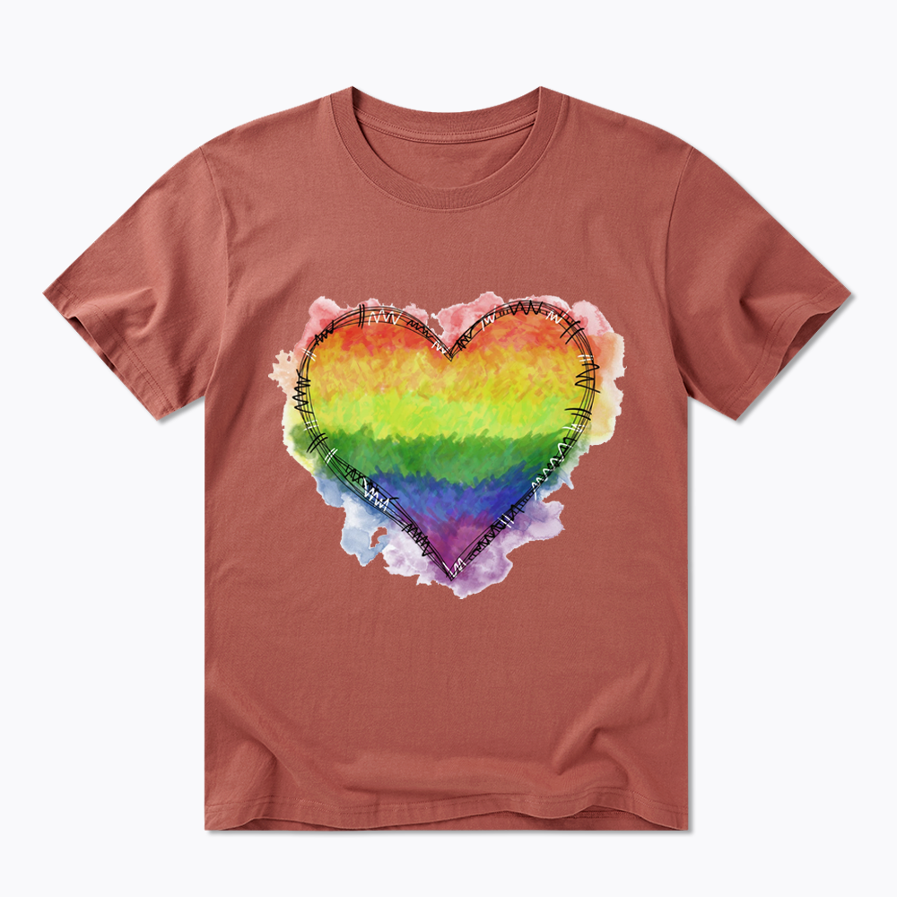 Rainbow Heart Classic T-Shirt