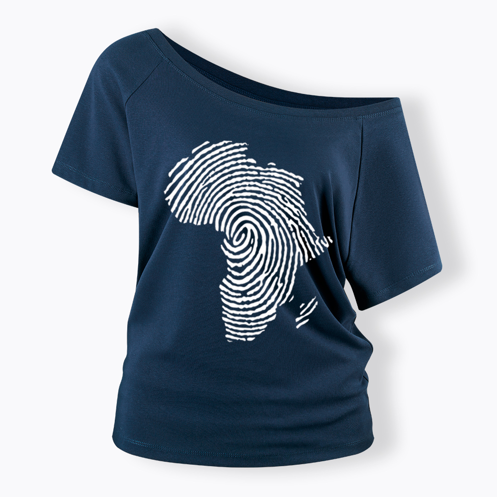 Black History African Off Shoulder T-shirt