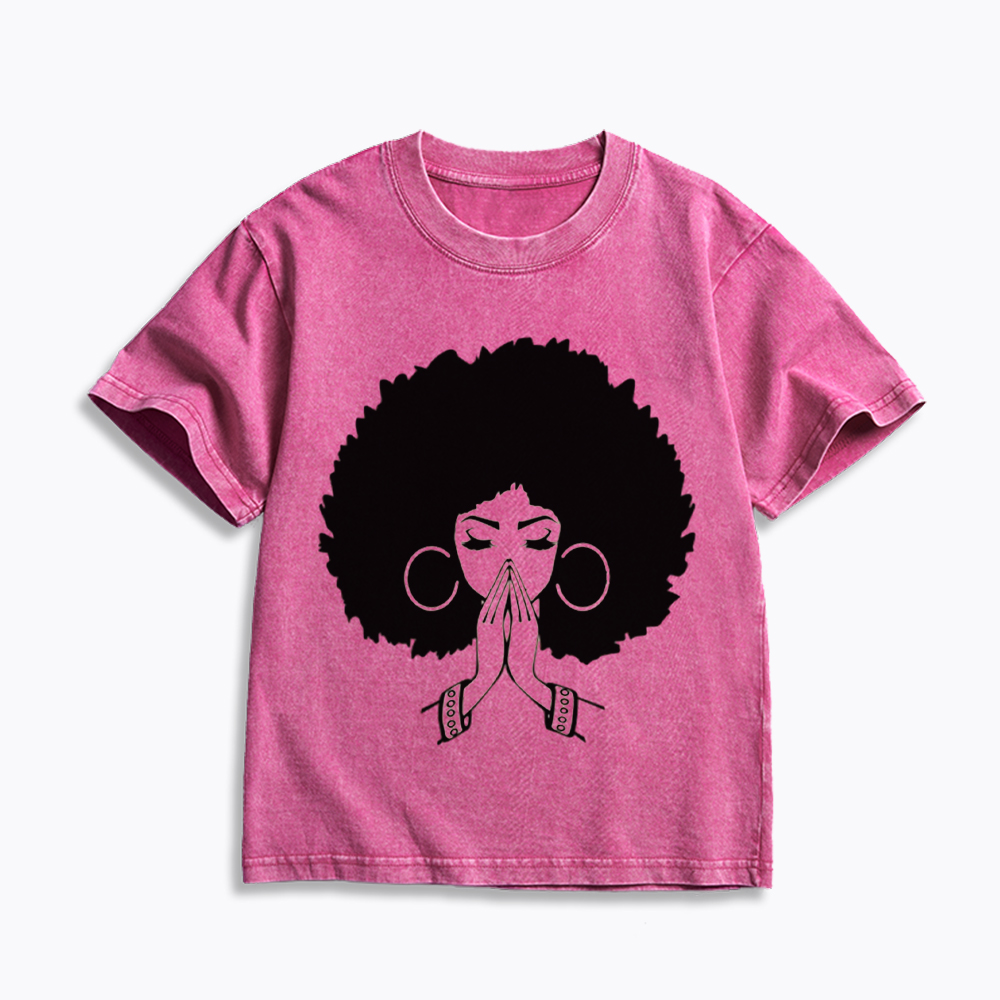 Black Girl Magic Kids Washed T-Shirt