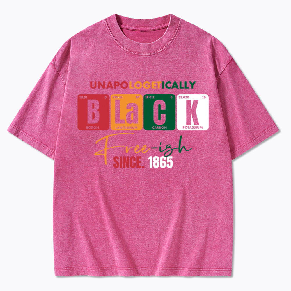 Unapologetically Black Free‑ish Since 1865 Washed T-Shirt