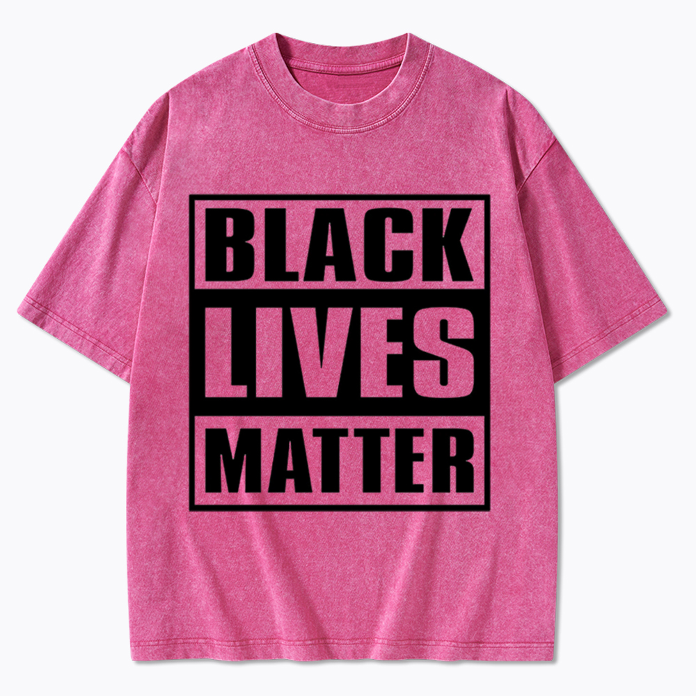 Black Lives Matter Equality Rights Washed T-Shirt