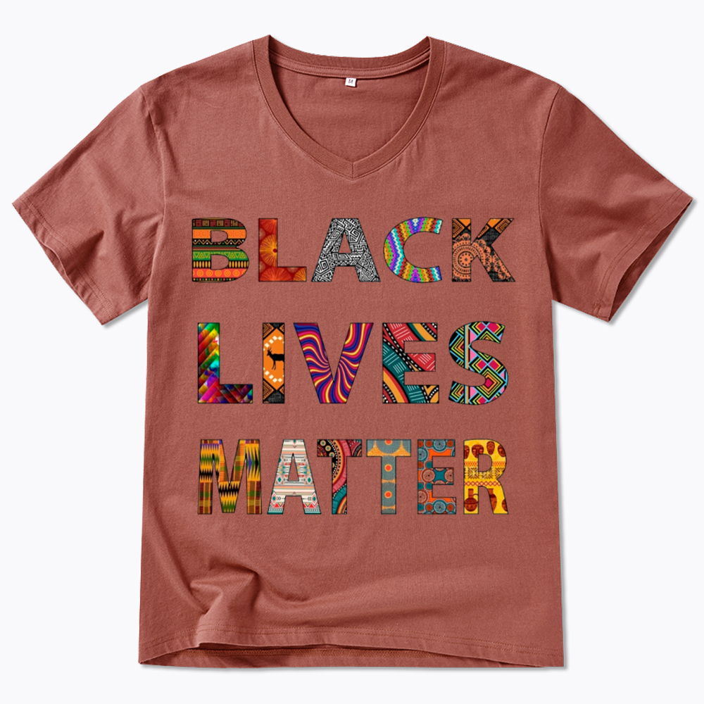 Black Lives Matter Diversity V-Neck Classic T-Shirt