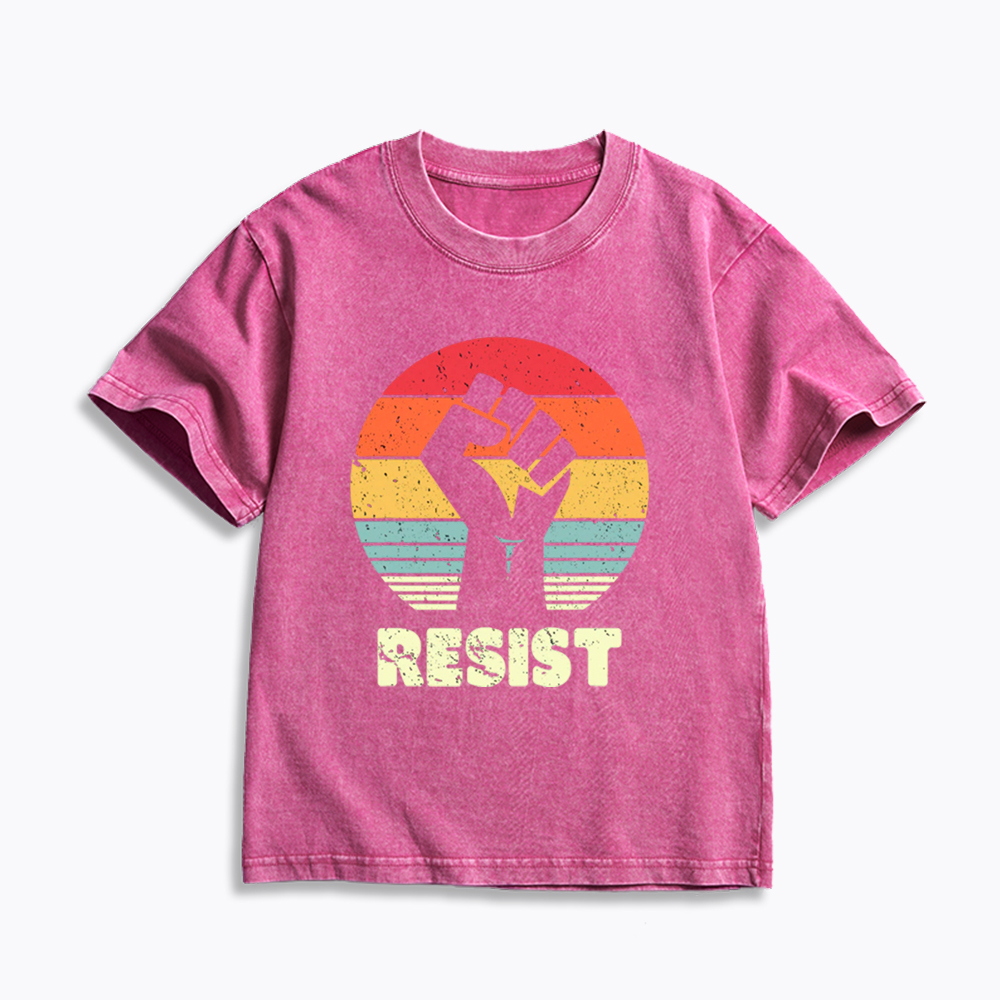 Resist Fist Kids Washed T-Shirt