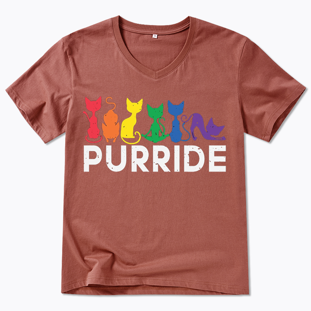 Purride Cat V-Neck Classic T-Shirt