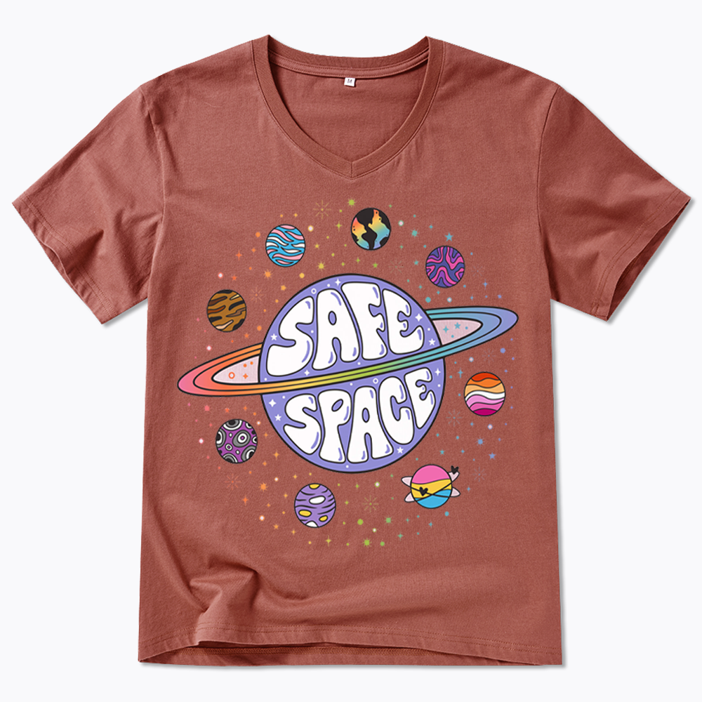 Safe Space V-Neck Classic T-Shirt