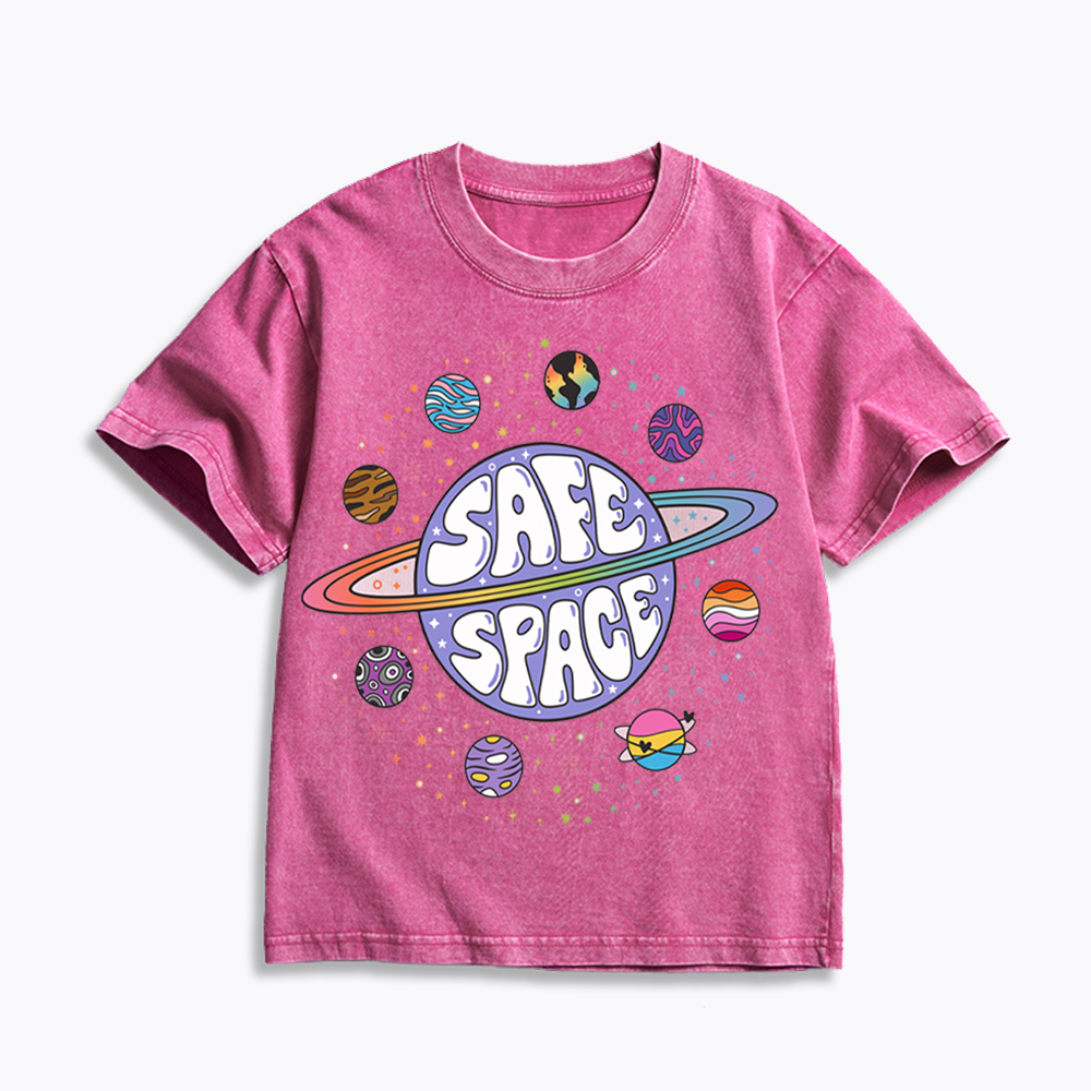 Safe Space Kids Washed T-Shirt 