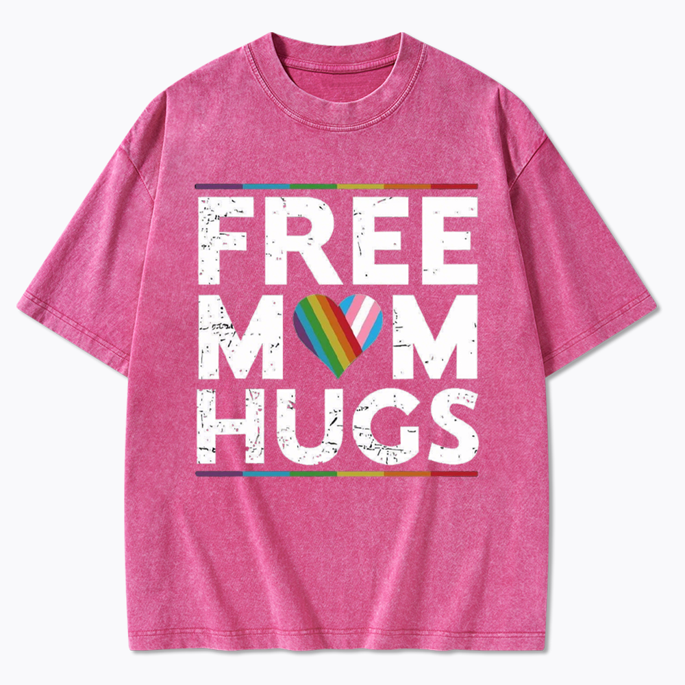 Free Mom Hugs Washed T-Shirt