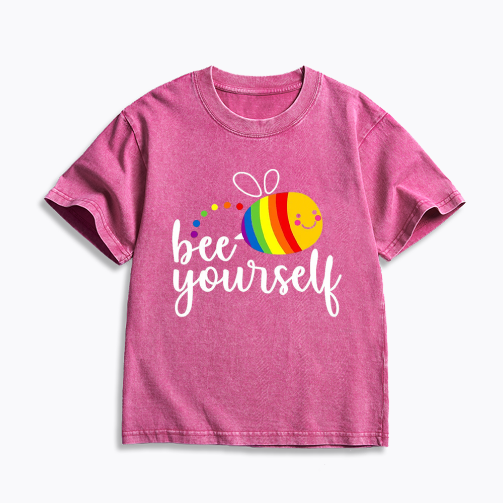 Bee Yourself Kids Washed T-Shirt 