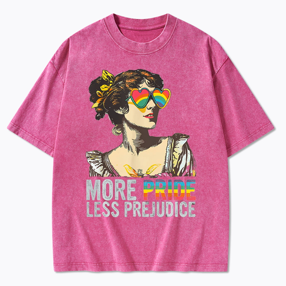More Pride Less Prejudice Washed T-Shirt