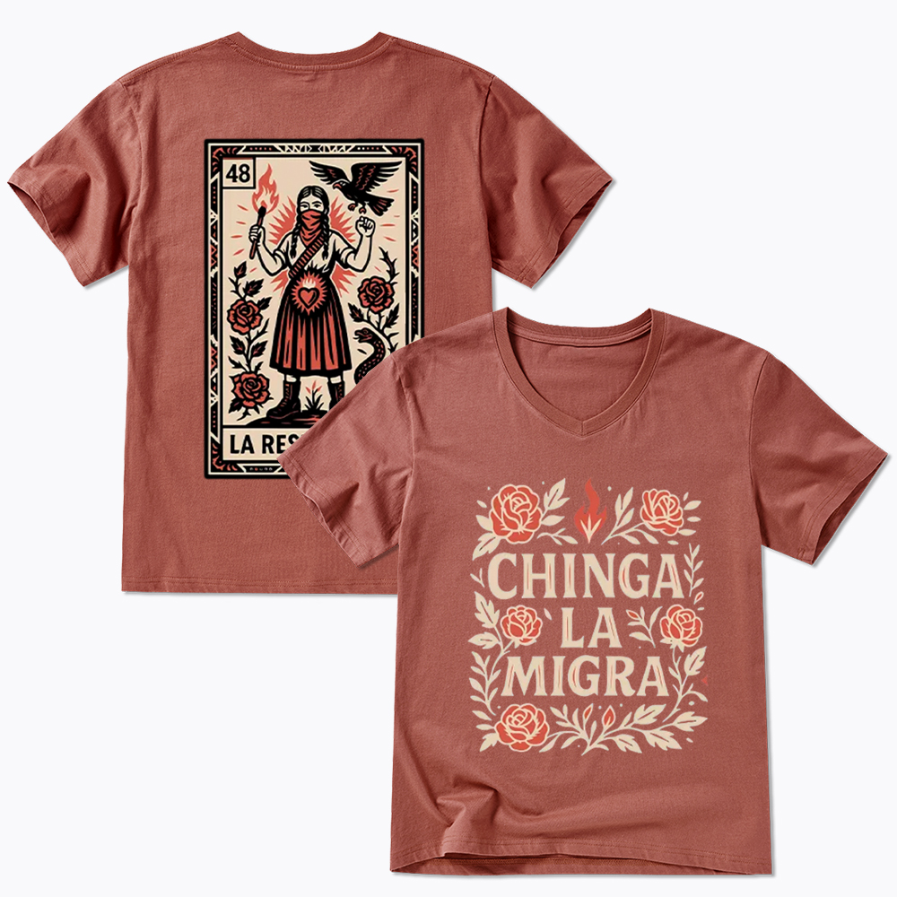 Chinga La Migra V-Neck Classic T-Shirt