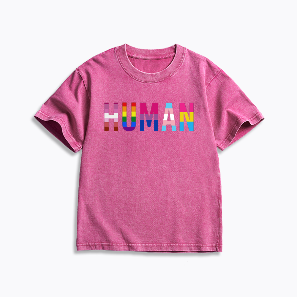 Human Rights Kids Washed T-Shirt