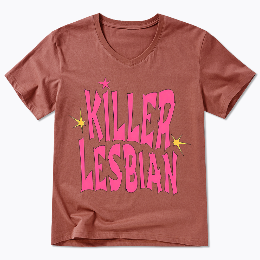Killer Lesbian V-Neck Classic T-Shirt