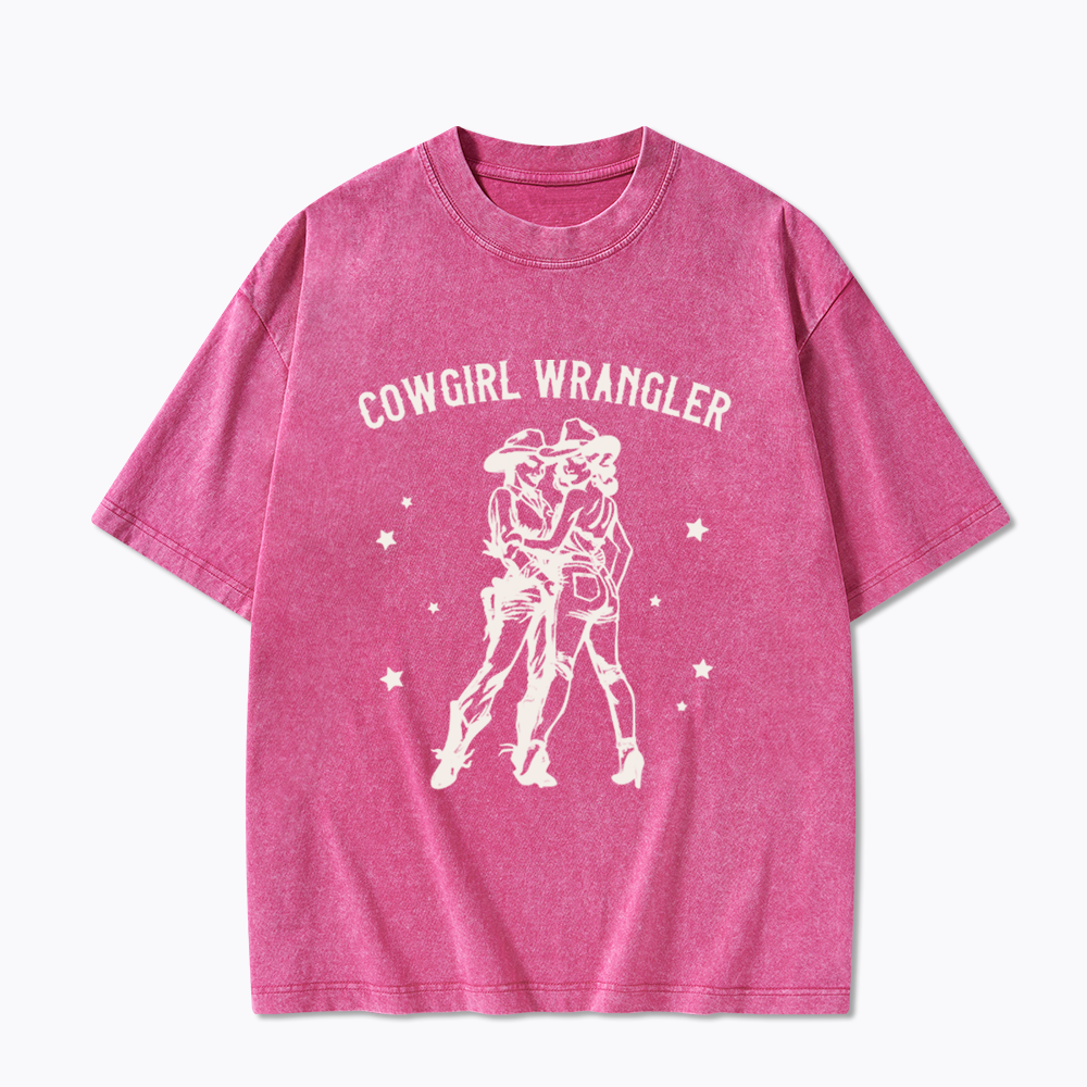 Gay Cowgirl Washed T-Shirt