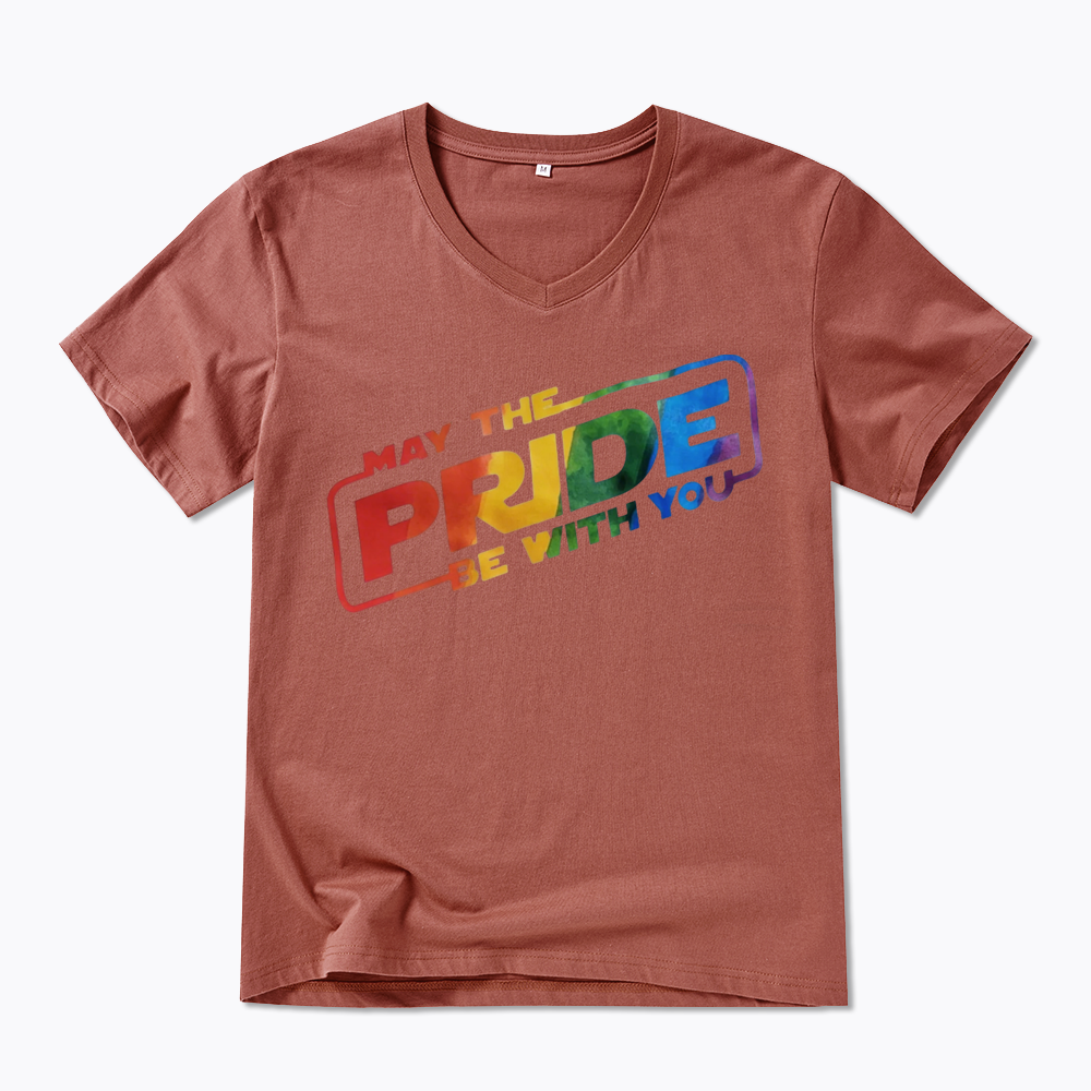 Rainbow Pride V-Neck Classic T-Shirt