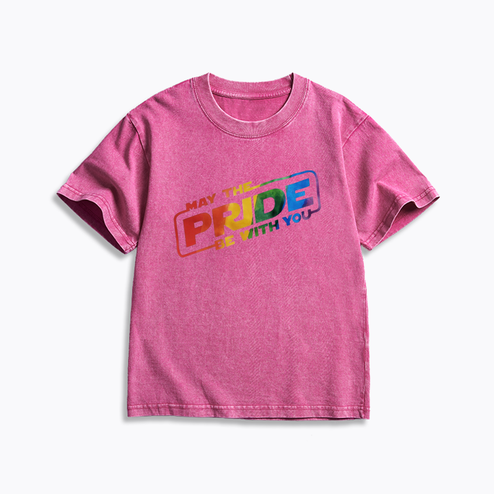 Rainbow Pride Kids Washed T-Shirt