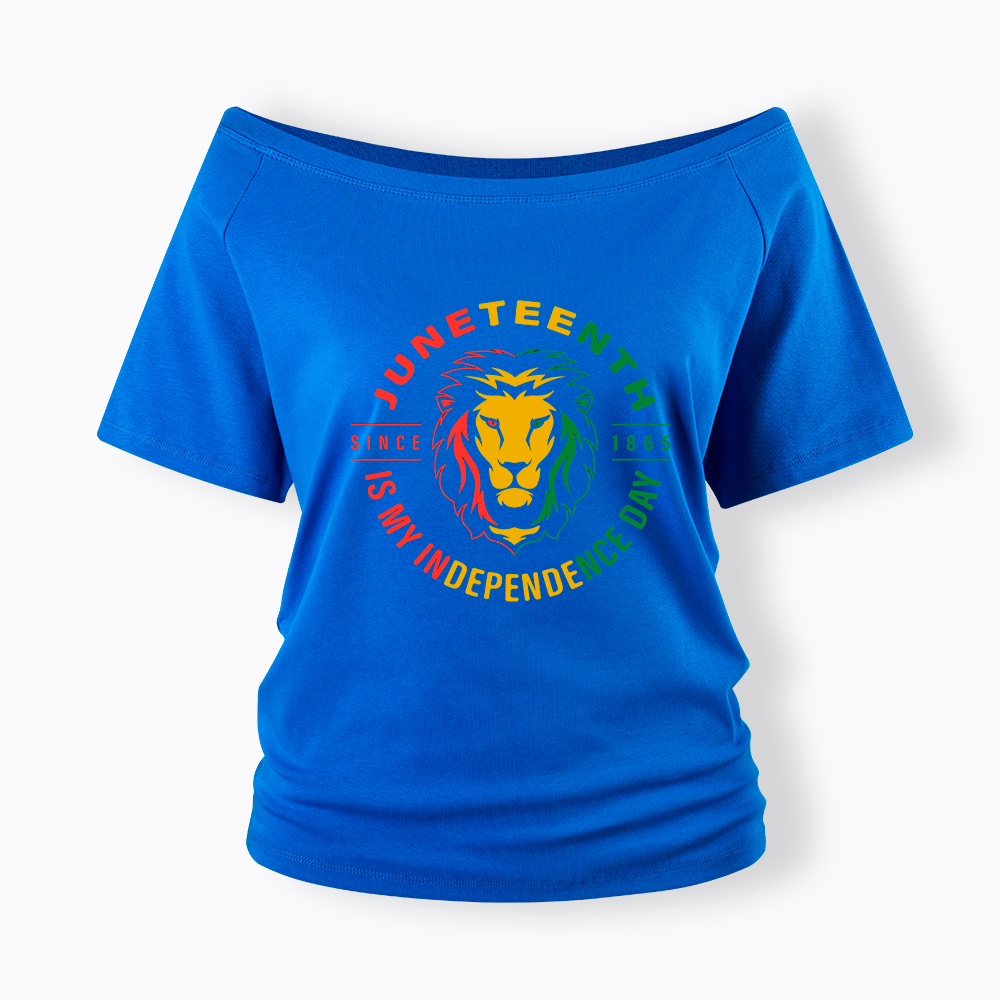 Juneteenth History Off Shoulder T-shirt