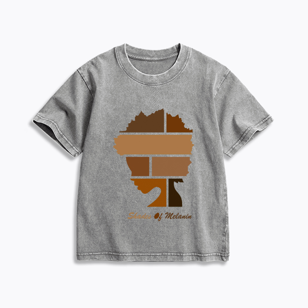 Shades Of Melanin Kids Washed T-Shirt