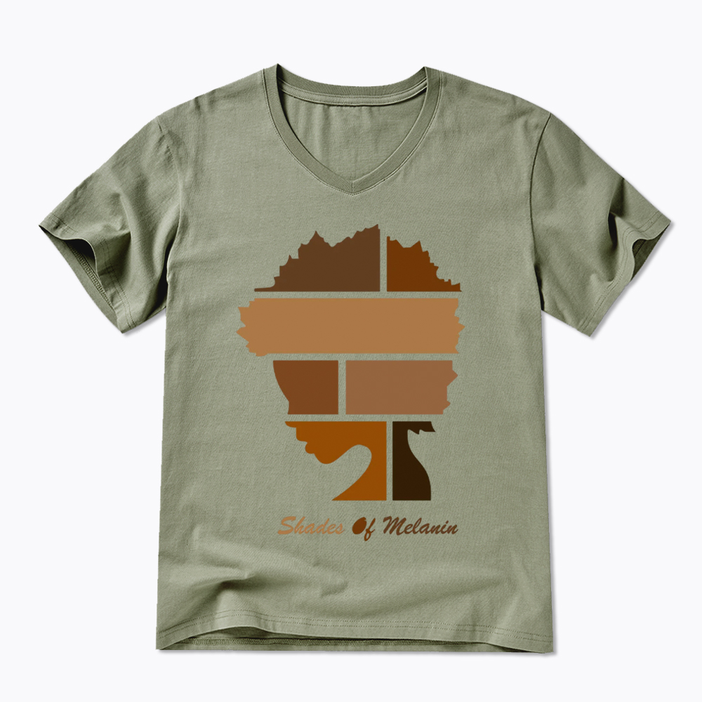 Shades Of Melanin V-Neck Classic T-Shirt