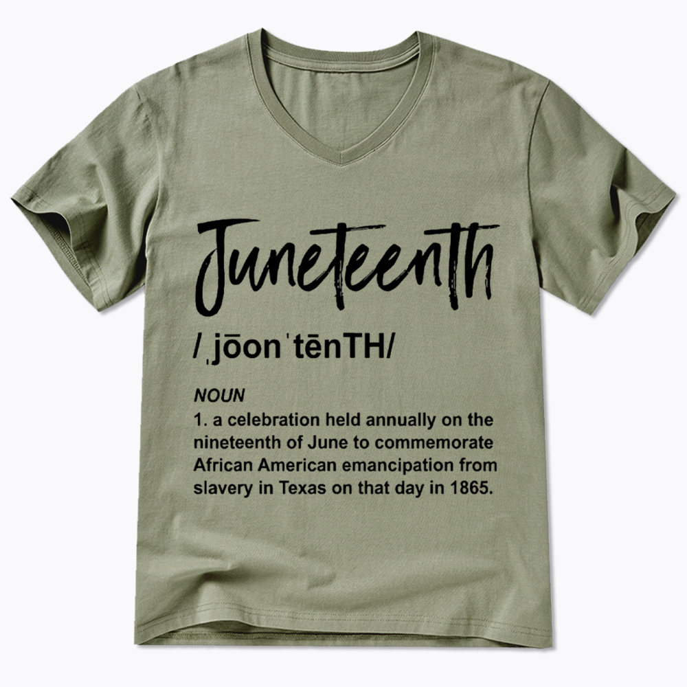 Black History Juneteenth 1865 V-Neck Classic T-Shirt