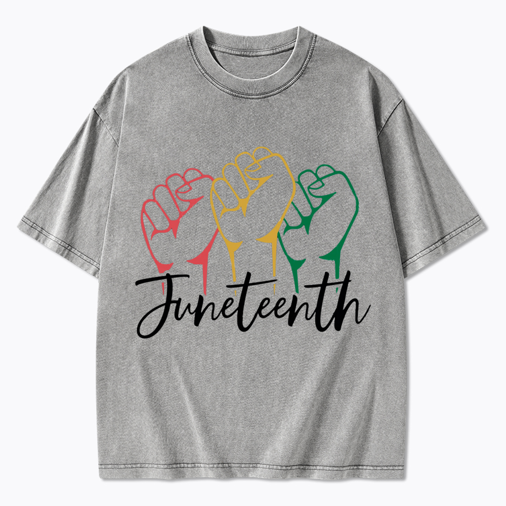 Juneteenth Black History Washed T-Shirt