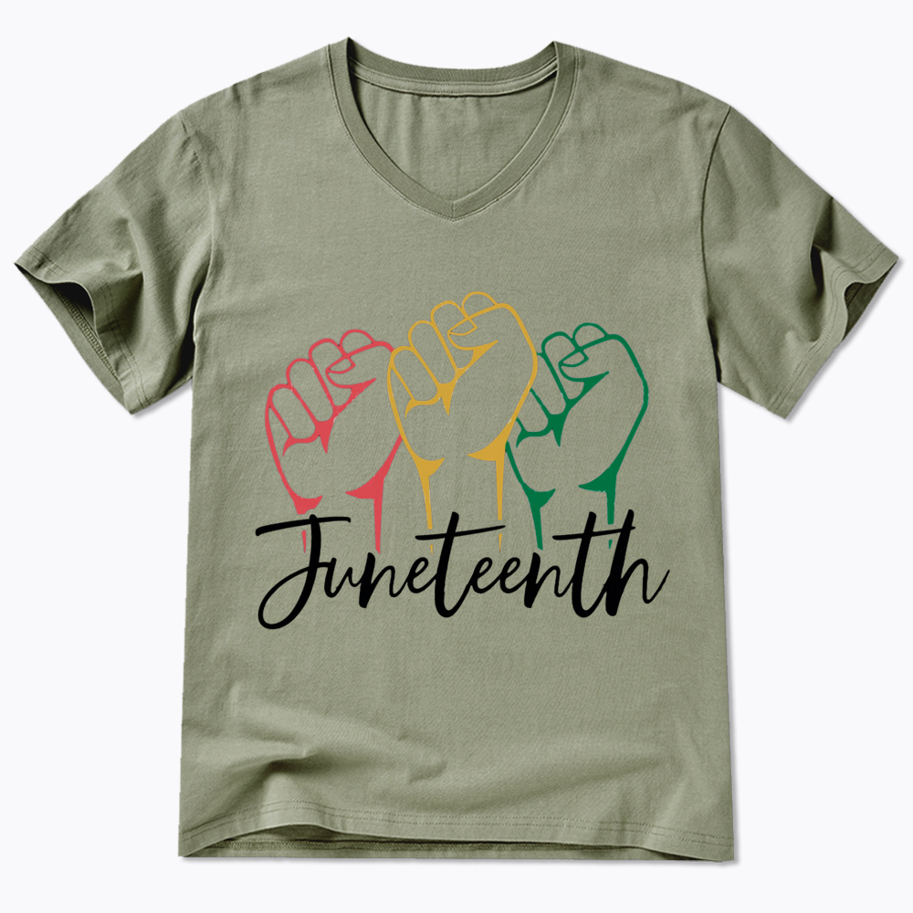 Juneteenth Black History V-Neck Classic T-Shirt