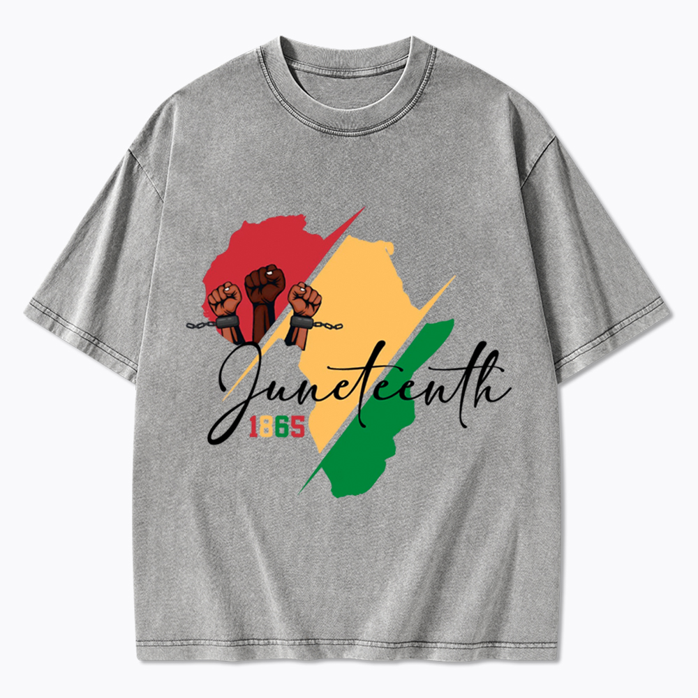 Black Culture Juneteenth Washed T-Shirt