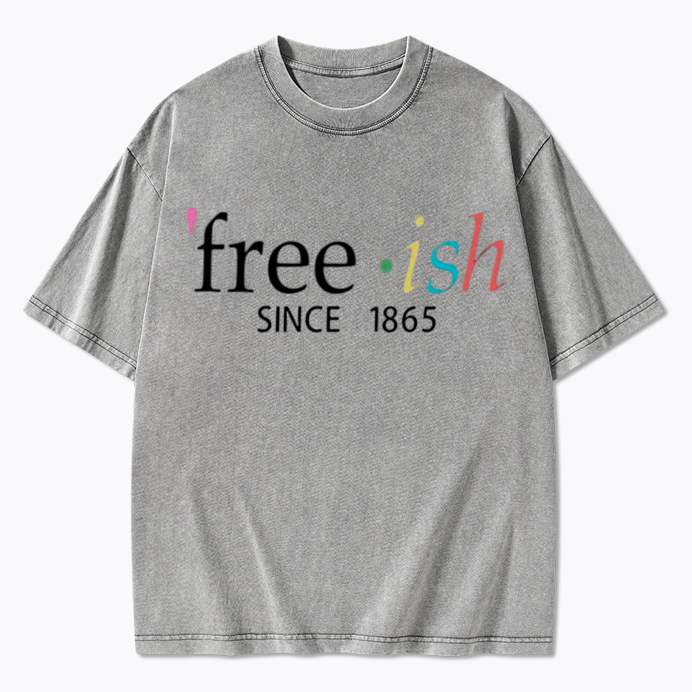 Freeish Juneteenth Since 1865 Washed T-Shirt