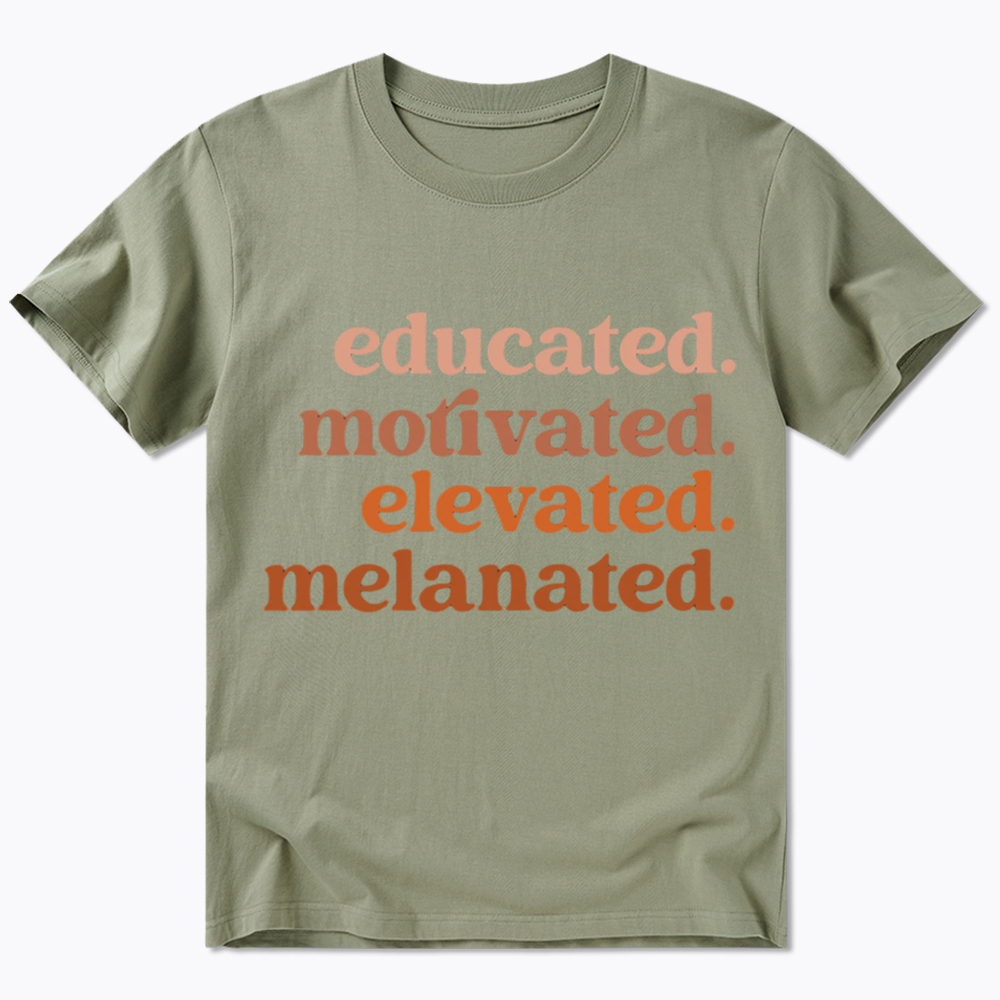 Educated Motivated Melanated Classic T-Shirt