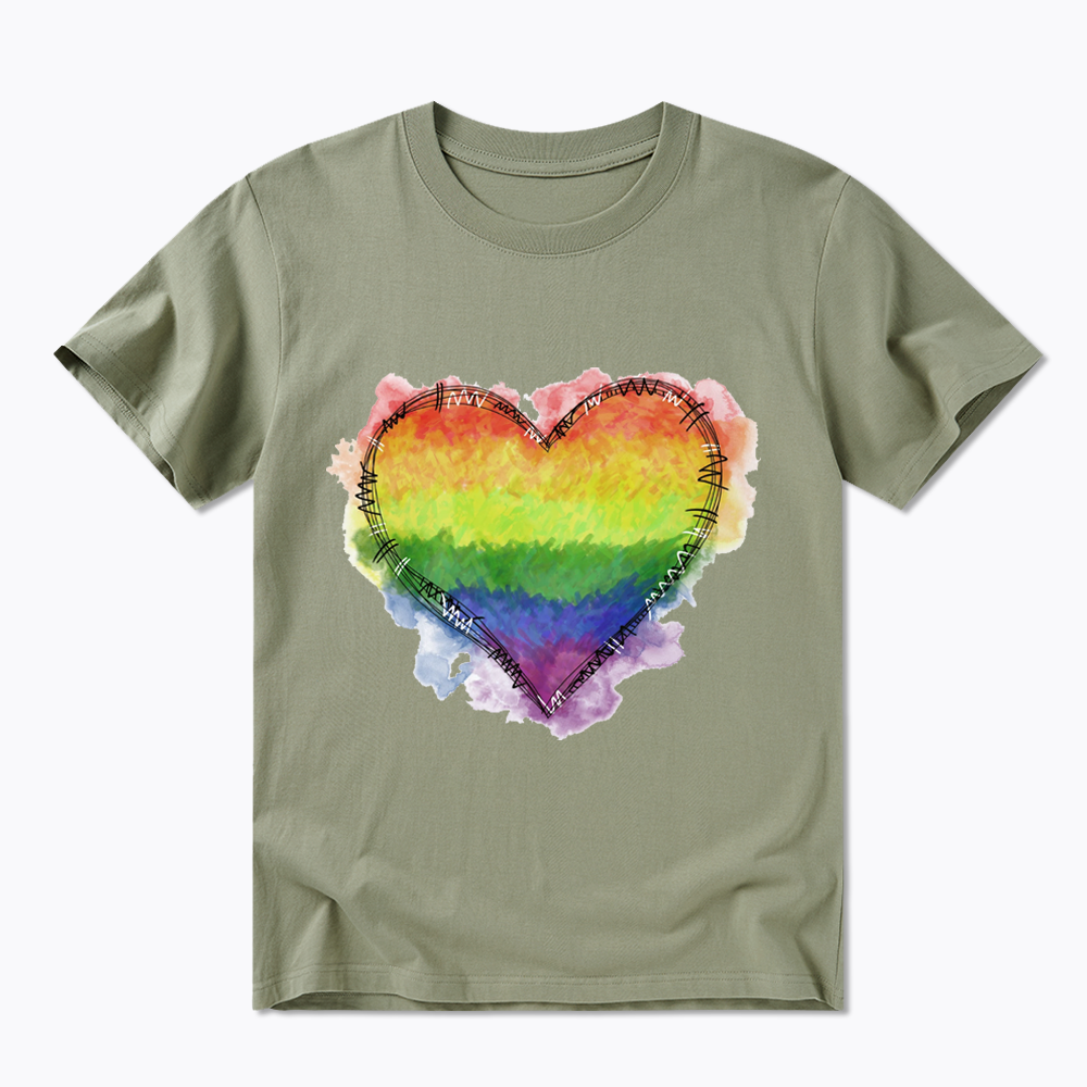 Rainbow Heart Classic T-Shirt