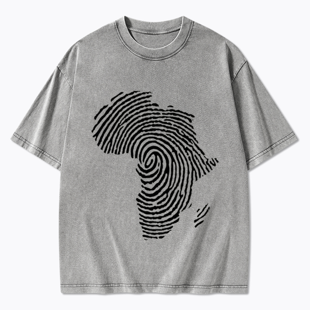 Black History African Washed T-Shirt